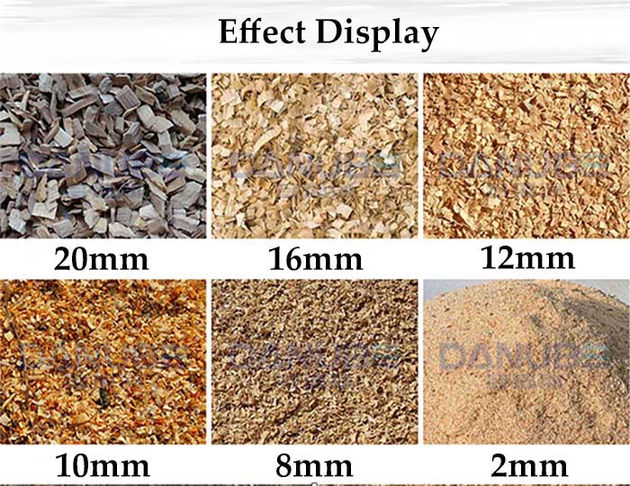 wood crusher machine effect display