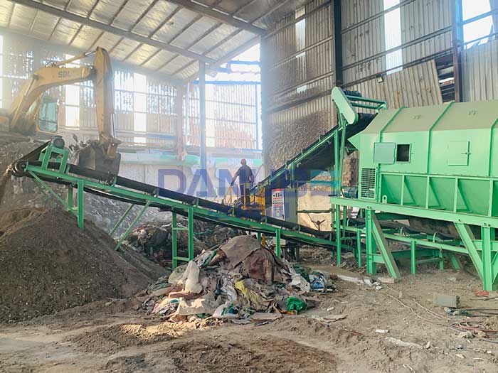 bangladeshi construction mixed waste sorting customer site