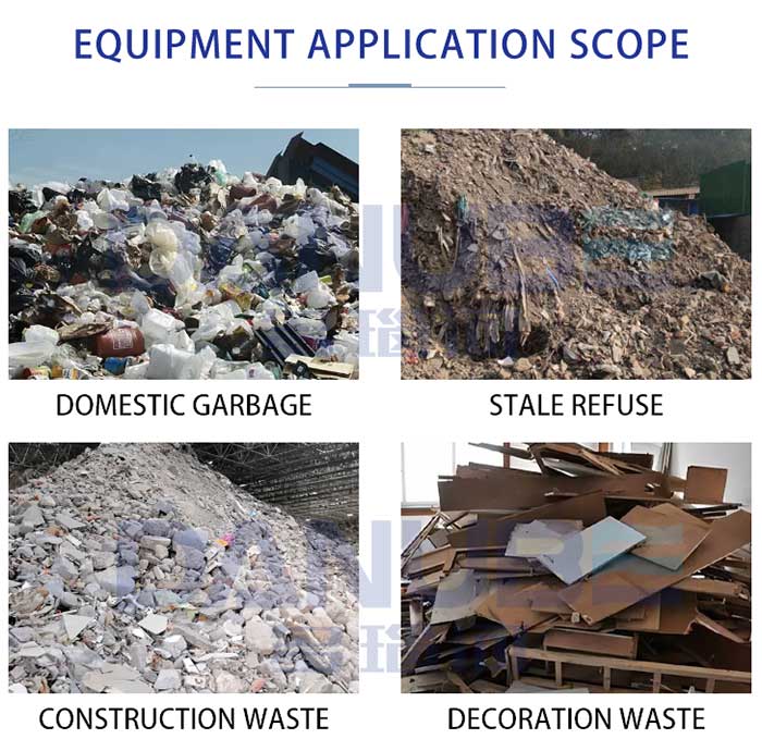 construction and decoration waste sorting machine equipment application scope