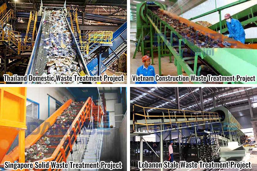 mixed waste sorting line